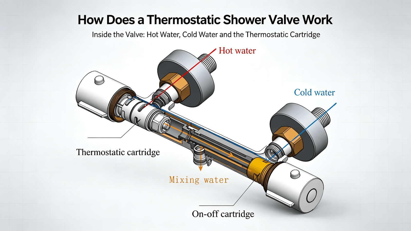 thermostatic shower valve